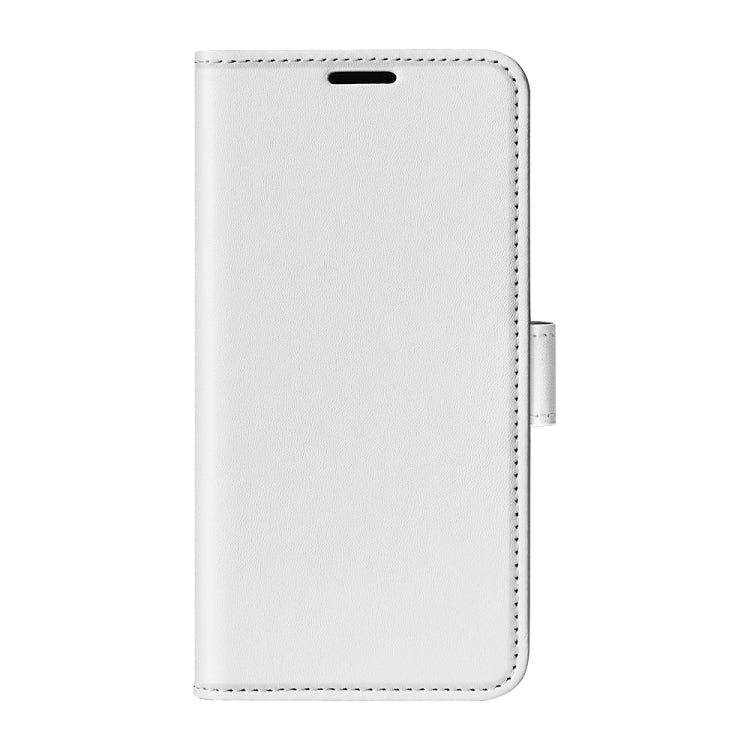 For Samsung Galaxy S24 5G R64 Texture Horizontal Flip Leather Phone Case in black, showcasing its sleek design and card slot feature.